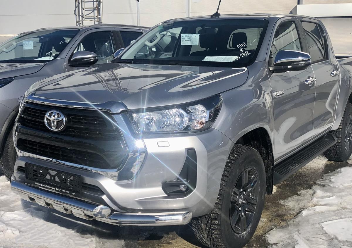 Защита переднего бампера (G) для автомобиля TOYOTA Hilux 2021 арт. THLX.21.05