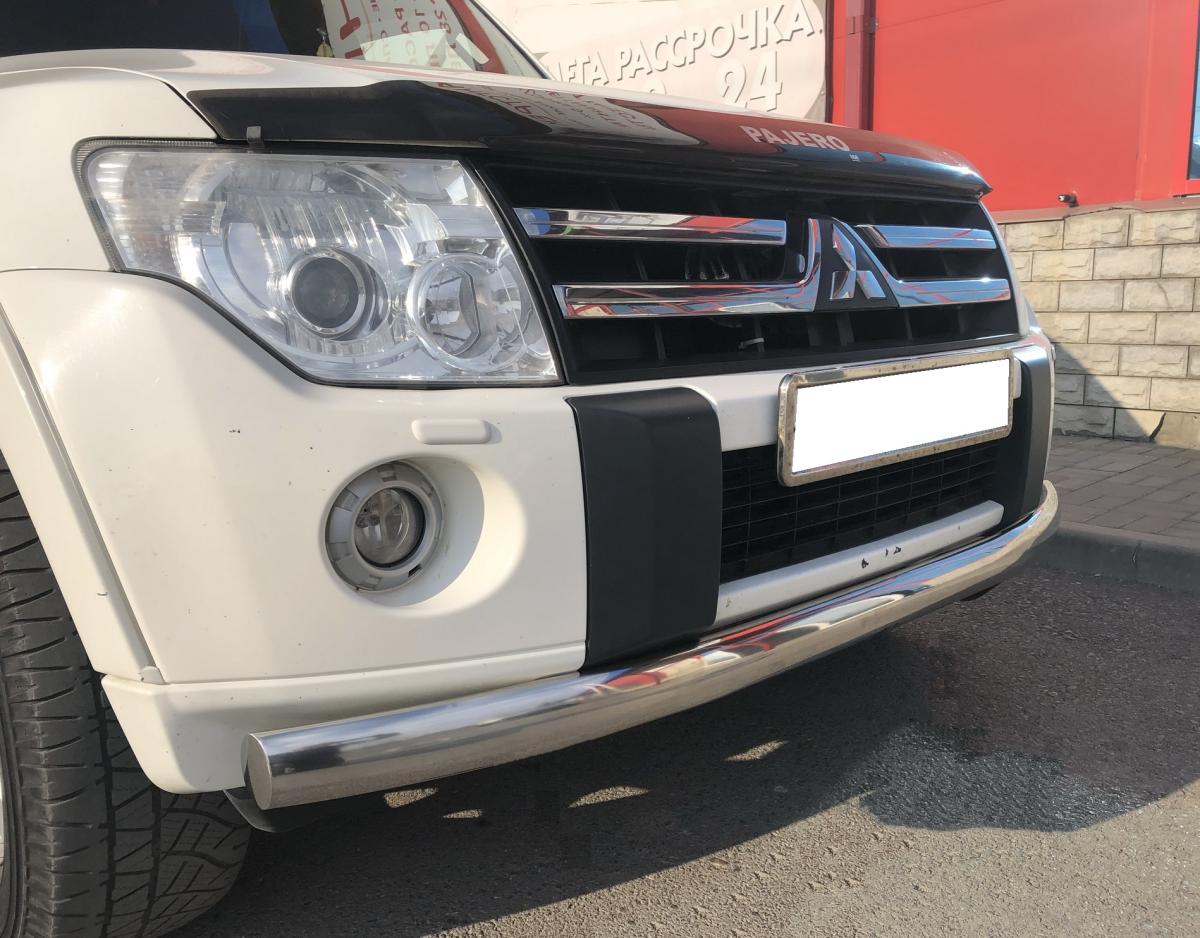 Защита переднего бампера для автомобиля Mitsubishi Pajero 4 2006-2017 арт. MSP4.06.02, Россия