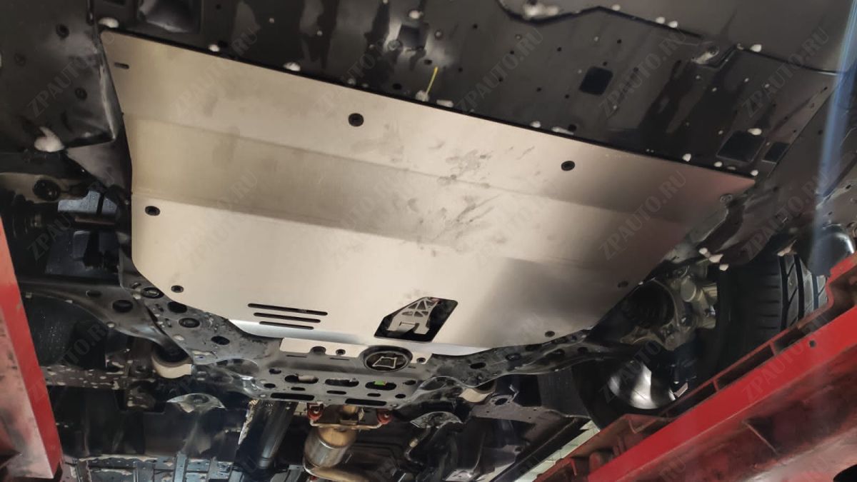 51.01ABC ЗАЩИТА КАРТЕРА ДВИГАТЕЛЯ И КПП GAC GS8 (2023-) / GAC TRUMPCHI M8 (2020-) (АЛЮМИНИЙ 4 ММ)