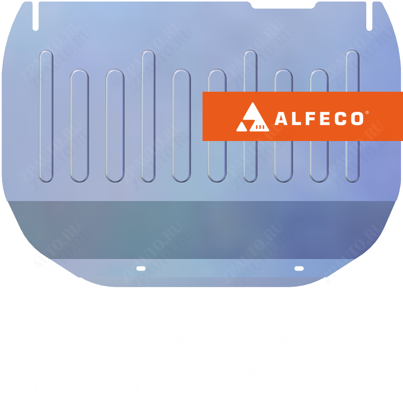 Защита  картера и КПП (малая) Kia Sportage II 2004-2010 V-all , ALFeco, алюминий 4мм, арт. ALF1013al-1