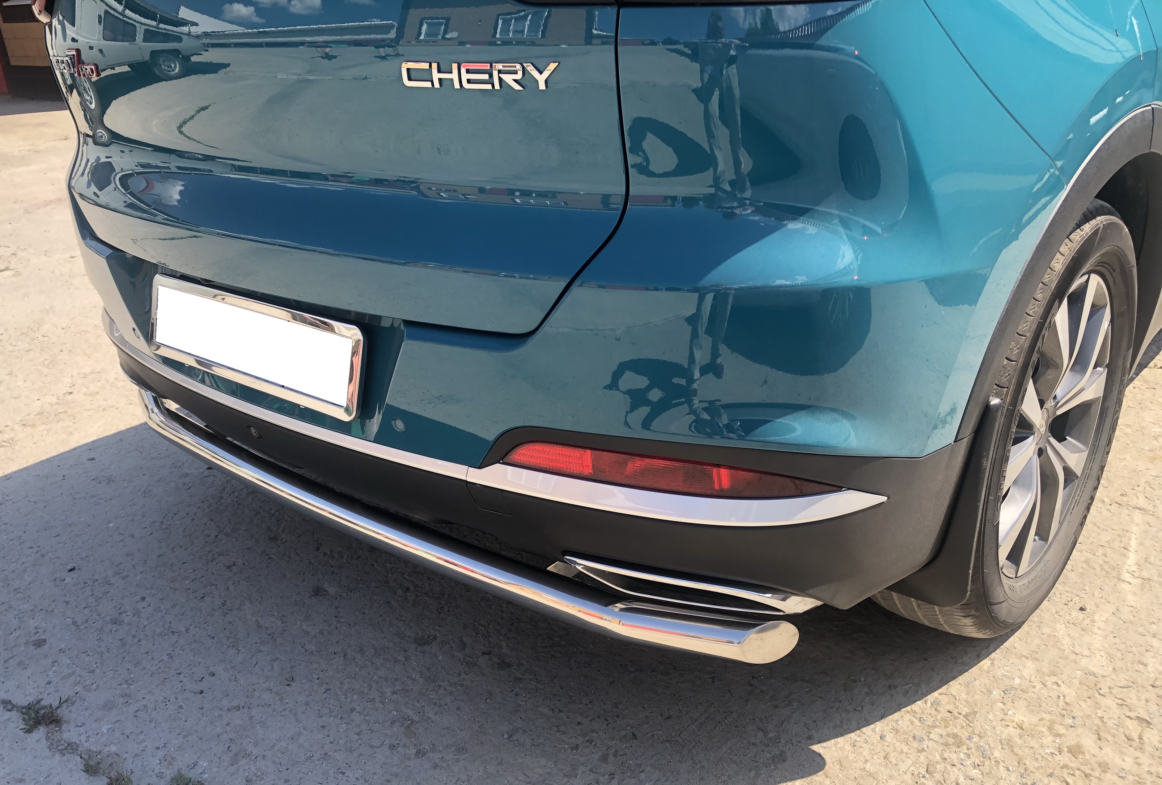 Защита заднего бампера для автомобиля CHERY Tiggo 7 Pro 2021 арт. CTGP.7.21.11