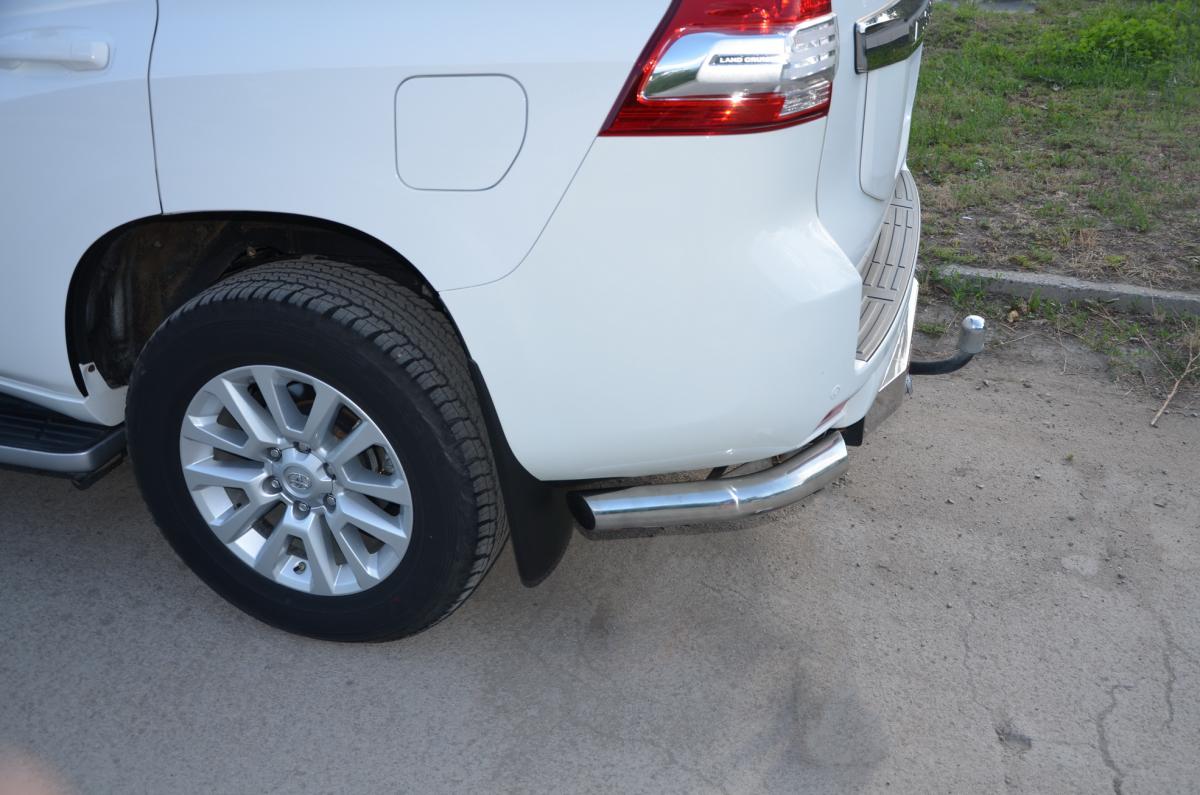 Защита заднего бампера угловая малая d76 для Toyota Land Cruiser Prado 150 2014, TLCP150.14.17, Россия