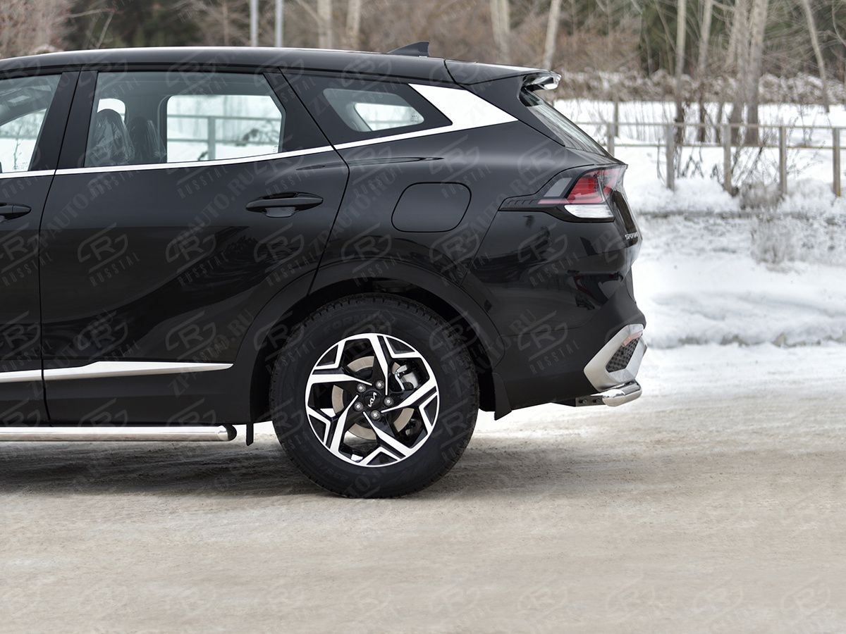 KIA SPORTAGE 2021- Защита заднего бампера d57 секции (NOT STYLE AND X-LINE) KSZ-004034