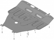 Защита стальная Мотодор (Двигатель, Коробка переключения передач), 2 мм,  Nissan Note   2006-2014 арт. 71402