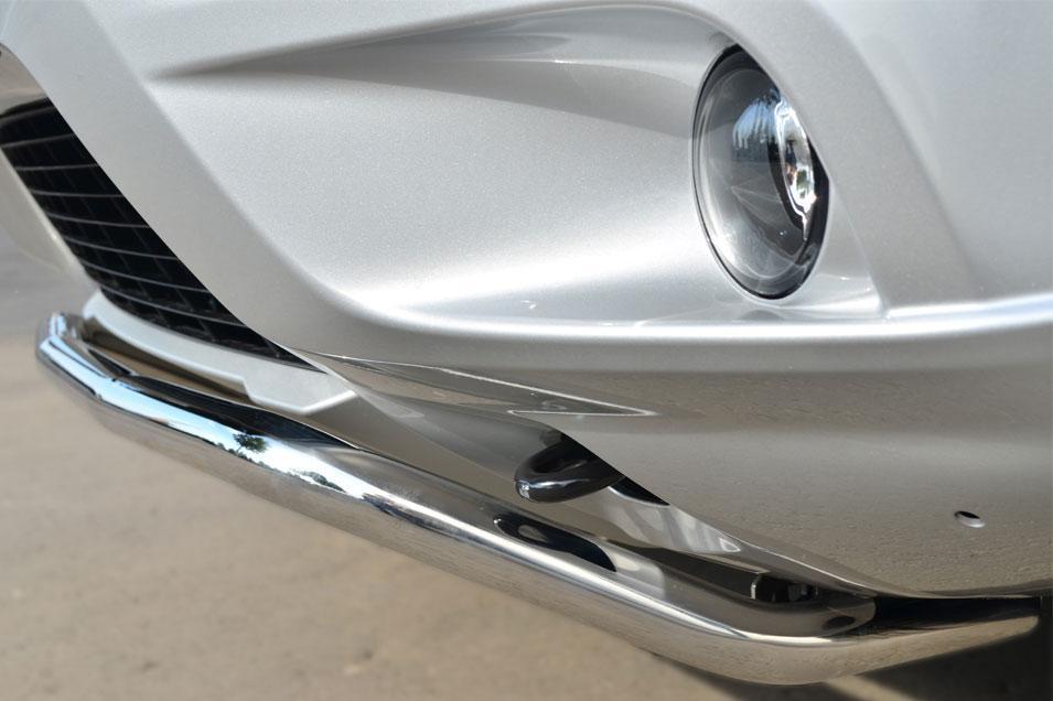 Защита переднего бампера d42 волна под машину для Nissan Terrano 2014, Slitkoff NTRZ-001784