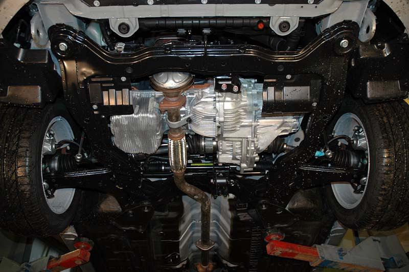 10.1075 Защита картера и КПП Hyundai Coupe FX V-2,0;2,7 (2006-2009) (сталь 2,0 мм)
