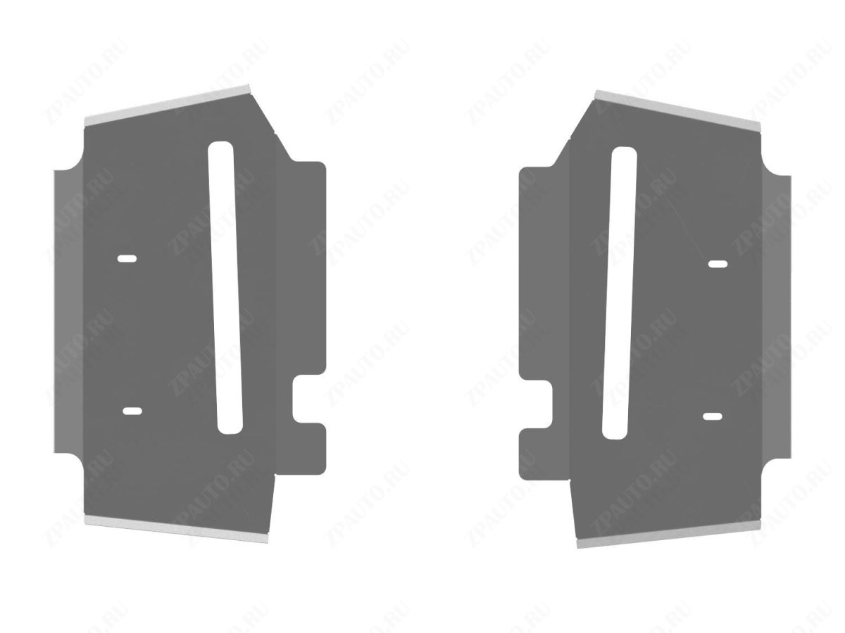 Защита порогов для YAMAHA Grizzly 660 2006-, нержавеющая сталь 2 мм, STORM, арт. 1187