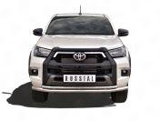 TOYOTA HILUX BLACK ONYX 2020- Защита переднего бампера d63 секции-d42 секции THBOZ-003509