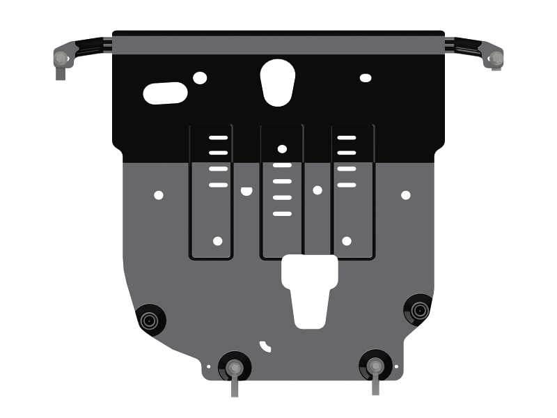 Защита картера и КПП для Kia Rio X-Line  , Sheriff арт.11.4965 (сталь 2,0 мм)