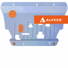 Защита  картера и КПП Volvo S90 2016- V-all , ALFeco, алюминий 4мм, арт. ALF2713al