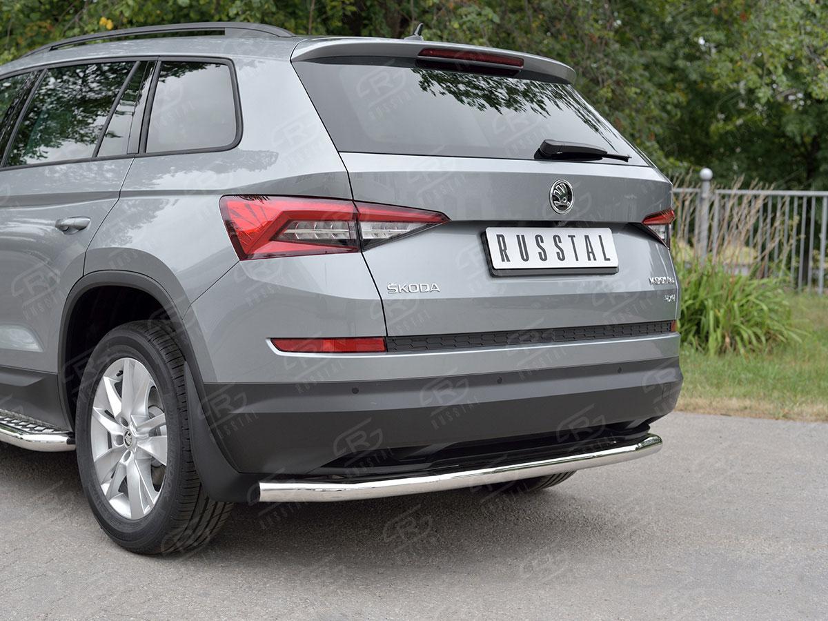 Защита заднего бампера d57 на Skoda Kodiaq, Slitkoff SKKZ-002779