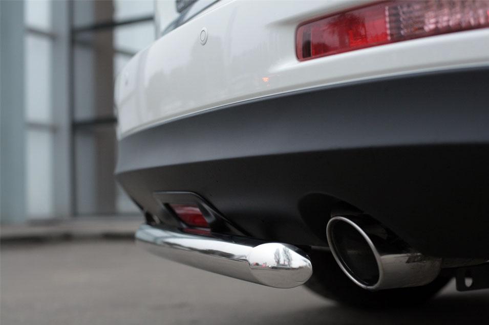 Защита заднего бампера d57 для Infiniti QX 50 2014-2016, Slitkoff IQXZ-001968