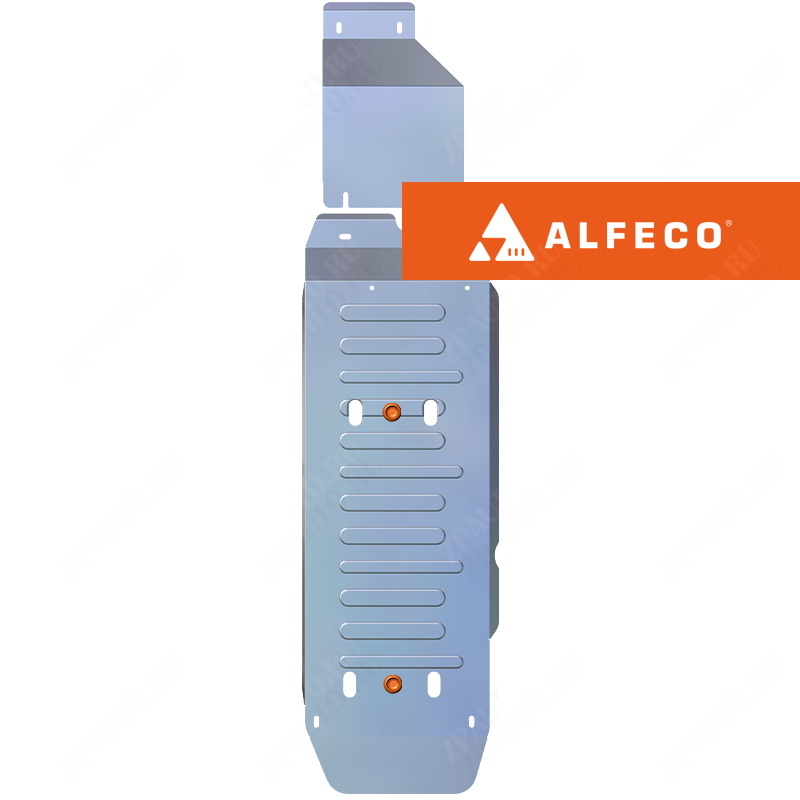 Sollers ST6 2023- V-2,0MT; 2,0TD защита топливного бака (2 части), ALFeco, алюминий, 4 мм, арт. ALF5607al-2