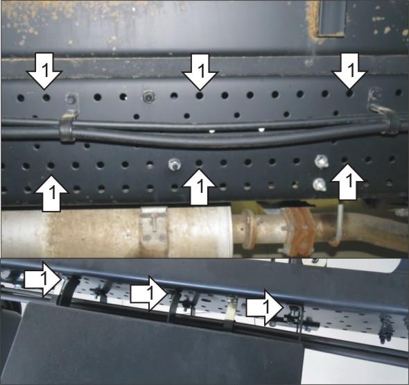 Защиты Грузовые Motodor (Ящик для инструмента), 1,5 мм, Сталь для Isuzu NMR 85H 2011- арт. 26409