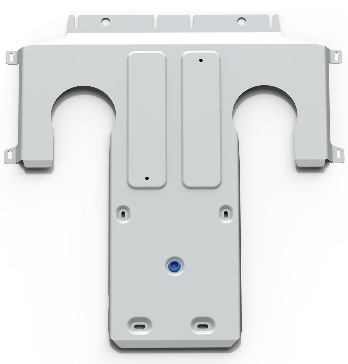 Защита КПП Rival для Mercedes-Benz S-klasse W222 4WD 2013-2017, штампованная, алюминий 4 мм, с крепежом, 333.3936.1