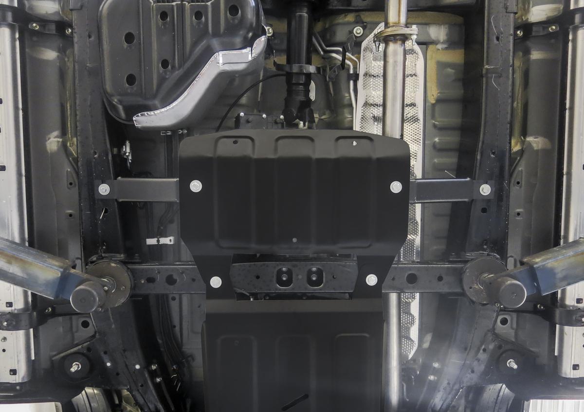 Защита РК АвтоБроня для Toyota Fortuner II (V - 2.7; 2.8D) 4WD 2017-2020 2020-н.в., штампованная, сталь 1.8 мм, с крепежом, 111.05770.1