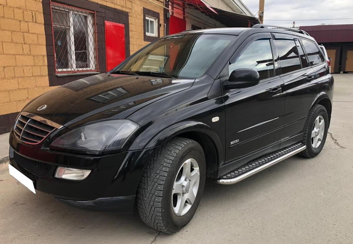 Пороги с накладным листом для автомобиля SsangYong Kyron арт. SYKR.05.41