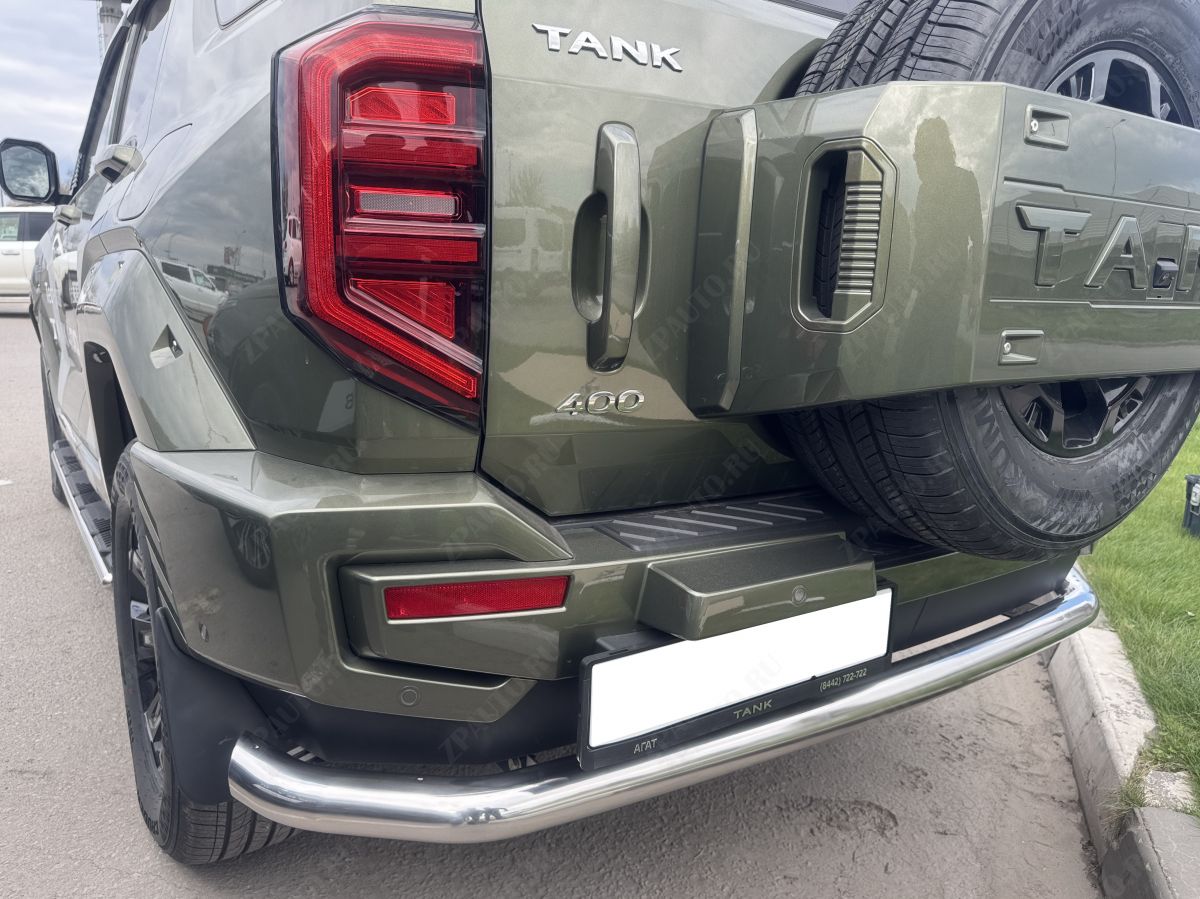 Защита заднего бампера угловая большая для автомобиля Tank 400   2023 арт. TANK400.23.21