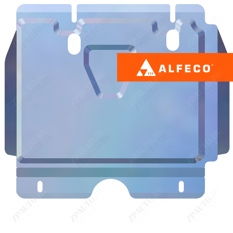 Защита  редуктора переднего моста Toyota Hilux (AN120) 2015- V-all , ALFeco, алюминий 4мм, арт. ALF2491al-3