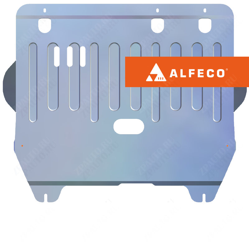 Защита  картера и КПП Peugeot 407 2004-2010 V-all , ALFeco, алюминий 4мм, арт. ALF0403al-1