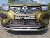 Решетка радиатора нижняя (лист) для автомобиля Renault Sandero Stepway (5S) 2014-2018, TCC Тюнинг RENSANST15-05