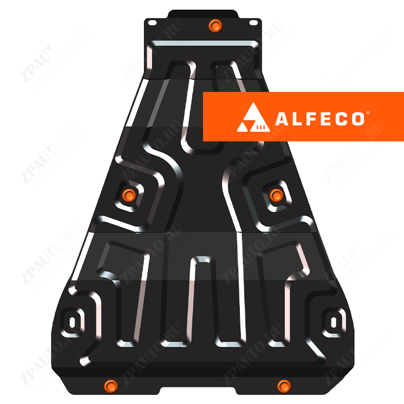 Защита  заднего бампера Nissan X-Trail (T31) 2007-2015 V-all , ALFeco, сталь 2мм, арт. ALF1537st