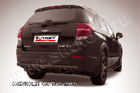 Защита заднего бампера d57 черная Chevrolet Captiva (2013-2016) , Slitkoff, арт. CHCap13-010B