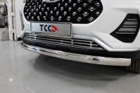 Решетка радиатора 12 мм для автомобиля Chery Tiggo 7 PRO 2020 арт. CHERTIG7P20-16