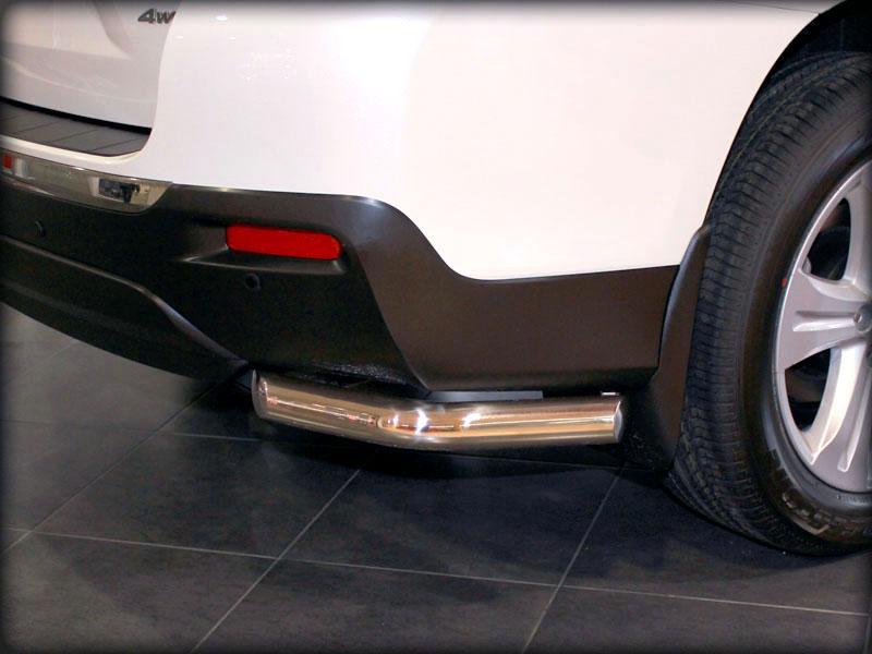 Защита заднего бампера "уголки" одинарные d-60 для Toyota Highlander 2010, Технотек HYG_2010_3 HYG2010_3