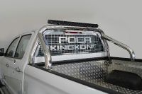 Защита кузова и заднего стекла 76,1 мм со светодиодной фарой Great Wall POER KINGKONG 2023- арт. GRWALPOERKK23-22