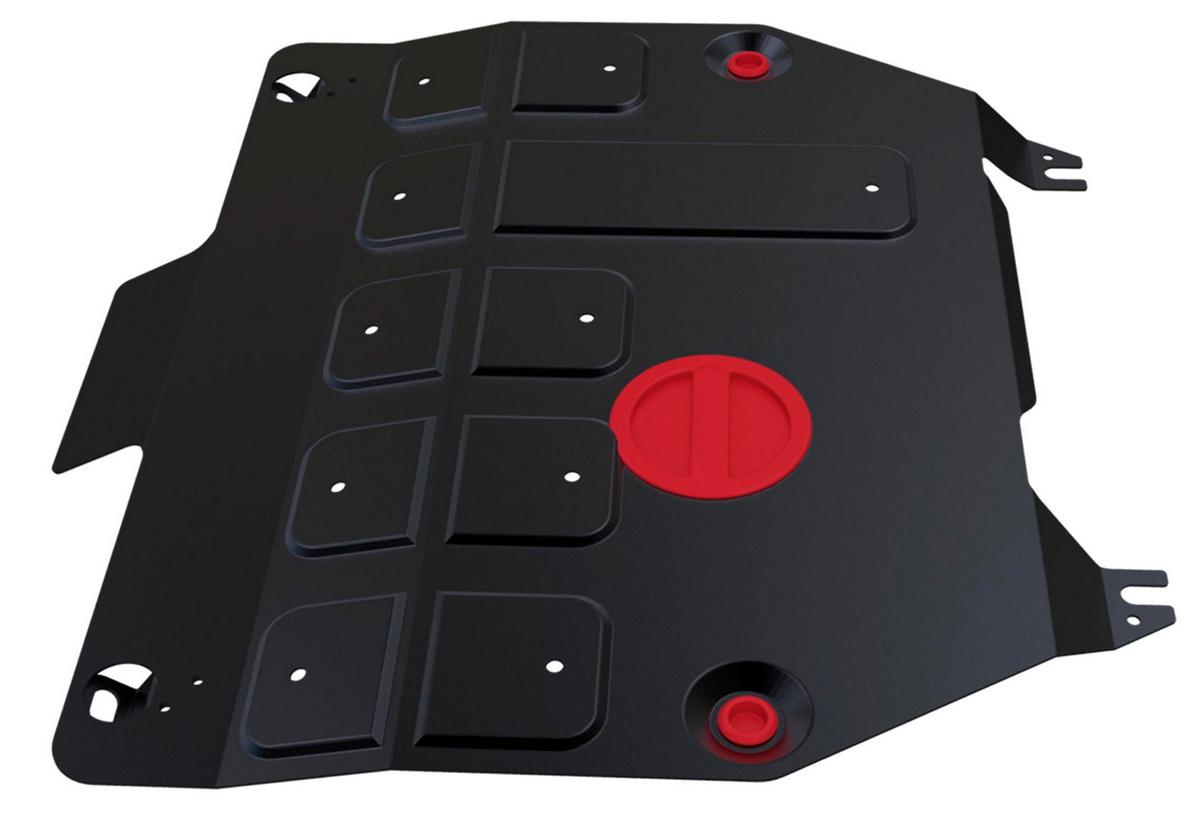 Защита картера и КПП АвтоБроня для Honda CR-V IV (V - 2.4) 2012-2015, штампованная, сталь 1.8 мм, с крепежом, 111.02130.1