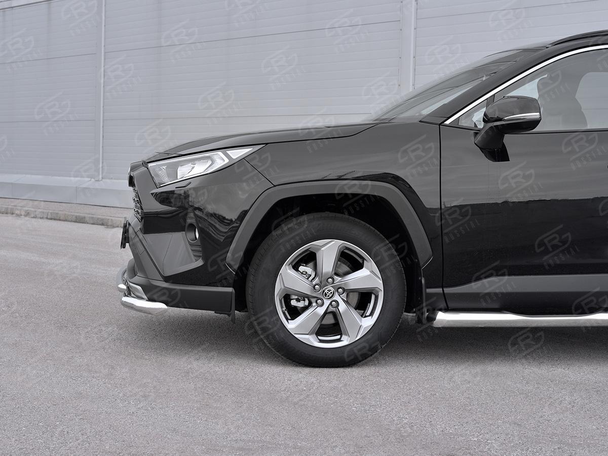 TOYOTA RAV4 2019- Защита переднего бампера d57 секции-d42 дуга TR4Z-003362, Slitkoff