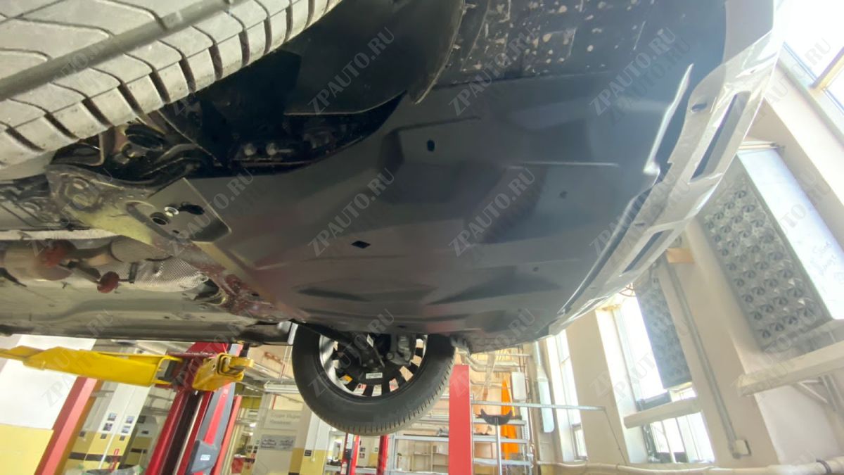 КОМПОЗИТНАЯ ЗАЩИТА КАРТЕРА ДВИГАТЕЛЯ И КПП EXEED TXL / EXEED VX, V-ВСЕ (2021-), АРТ. 46.02K (КОМПОЗИТ 8 ММ)