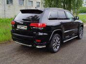 Защита задняя (уголки) 60,3 мм для автомобиля Jeep Grand Cherokee 2017-, TCC Тюнинг GRCHER17-29