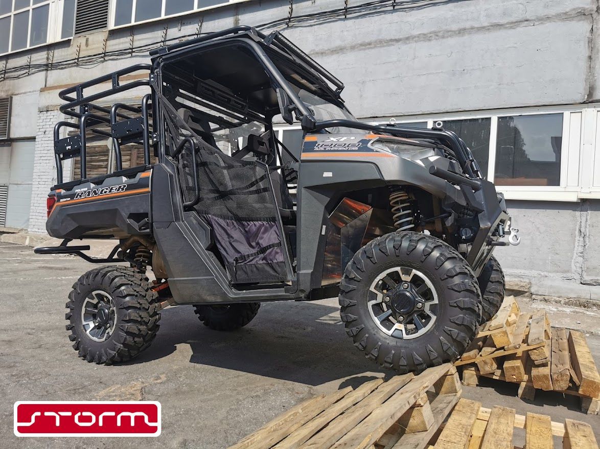 Защита колесных арок для POLARIS Ranger 1000 XP 2017-2021, алюминий 3 мм, STORM, арт. 4919