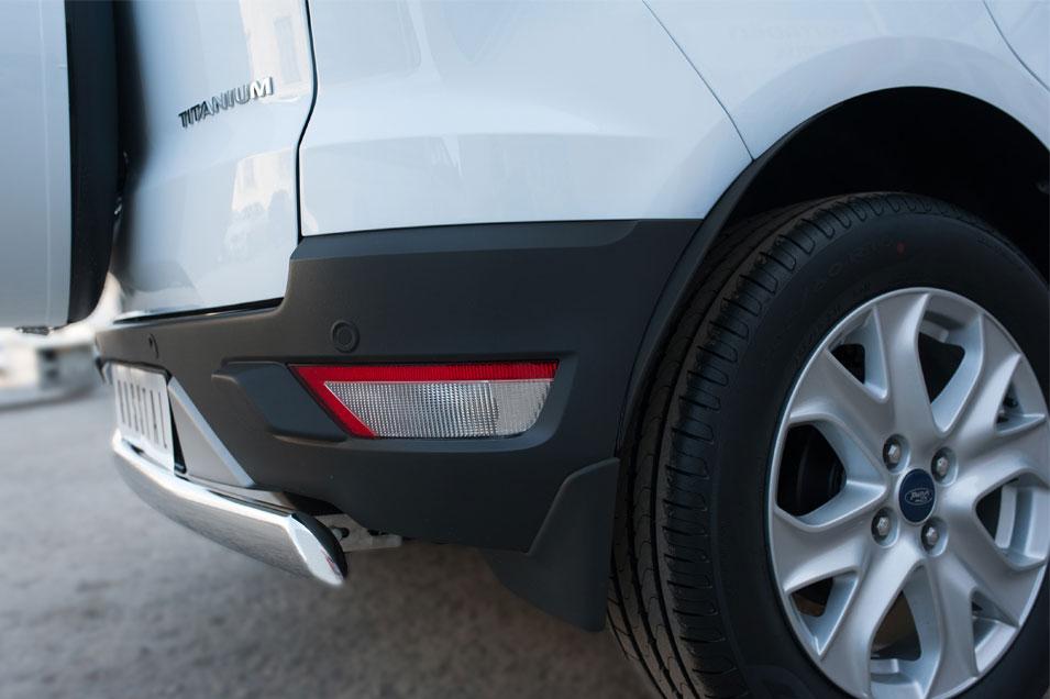 Защита заднего бампера d75х42 для Ford EcoSport 2014, Slitkoff FEZ-002061