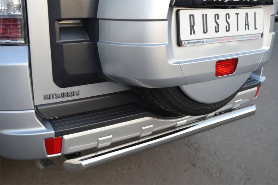 Защита заднего бампера d57 для Mitsubishi Pajero 4 2012, Slitkoff MP4Z-001040