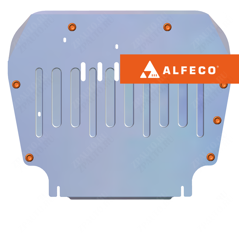 Защита  картера и КПП Volvo S60 2000-2010 V-all , ALFeco, алюминий 4мм, арт. ALF2705al