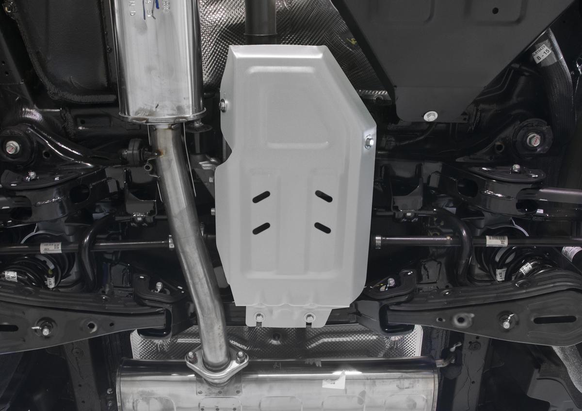 Защита редуктора Rival для Hyundai Tucson III 4WD 2015-2018, штампованная, алюминий 3 мм, с крепежом, 333.2359.1