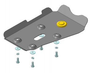 Защита стальная Мотодор (Двигатель, Коробка переключения передач), 2 мм,  Opel Zafira   2005-2008 арт. 71501