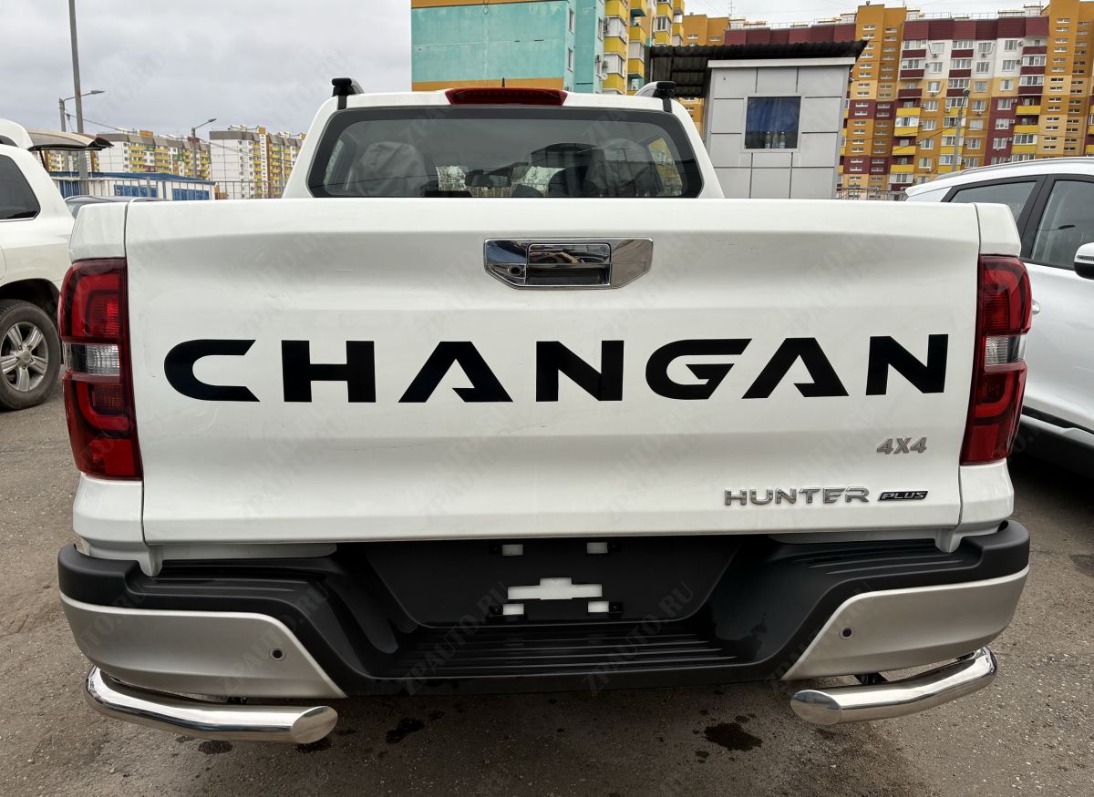 Защита заднего бампера угловая для автомобиля CHANGAN Hunter Plus 2022 арт. CGHTP.22.18