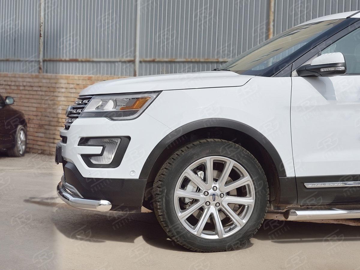 Защита переднего бампера d76 для Ford Explorer 2015, Slitkoff FEZ-002660
