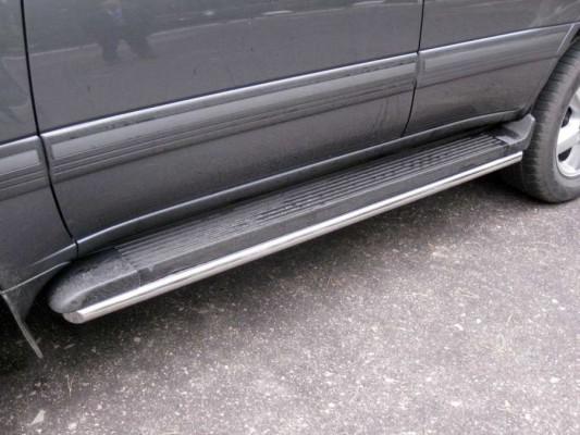 Пороги труба d76 вариант 1 для Toyota Land Cruiser 100, Slitkoff LHT-0004621