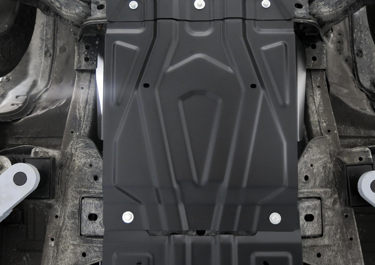 Защита КПП Rival для Fiat Fullback 2016-н.в., сталь 1.8 мм, с крепежом, штампованная, 111.4047.2