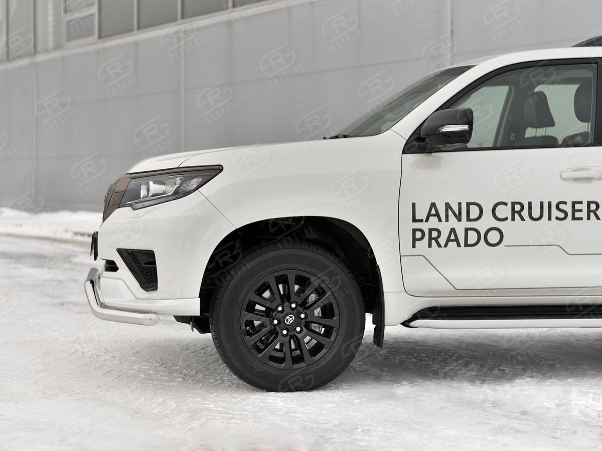 TOYOTA LC PRADO 150 BLACK ONYX 2020- Защита переднего бампера d57 волна LCPZ-003544