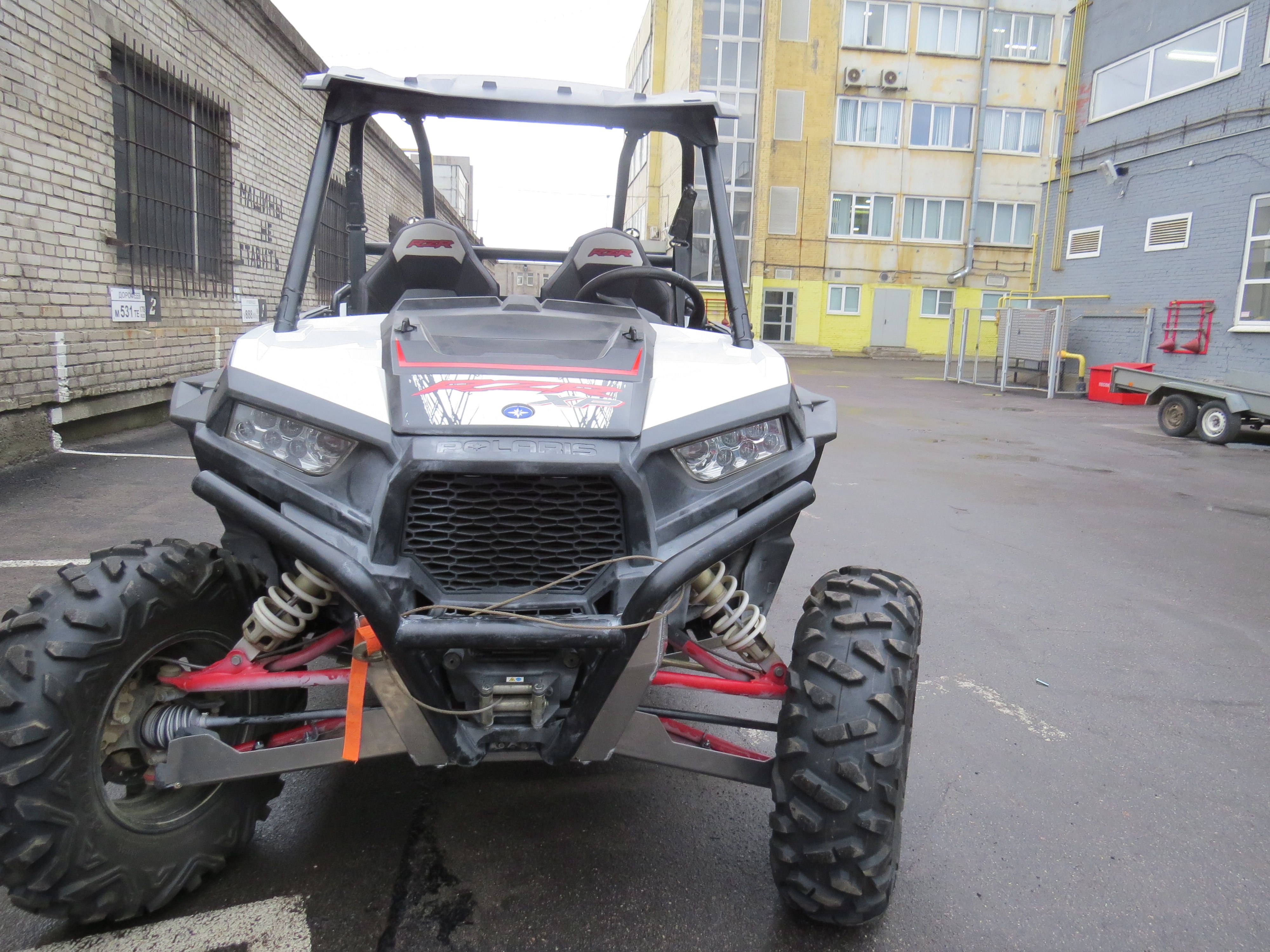 Защита передних рычагов для POLARIS RZR XP Turbo 2016-18, алюминий 4 мм, STORM, арт. 3121