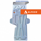 Защита  картера и КПП Lada 4X4 (21310) 2016-2021 V-1,7 , ALFeco, алюминий 4мм, арт. ALF2825al-3