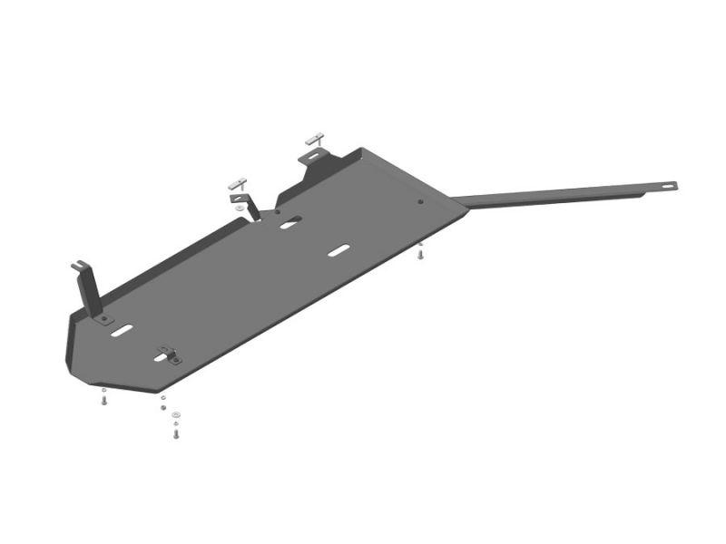 Защита бензобака стальная Motodor для Haval H9 2015- (3 мм, сталь), 13108