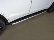 Пороги алюминиевые с пластиковой накладкой 1720 мм для автомобиля Lifan X60 2017-, TCC Тюнинг LIFX6017-21AL