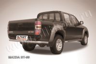 Защита заднего бампера d76 Mazda BT-50 (2006-2011) Black Edition, Slitkoff, арт. MZB014BE